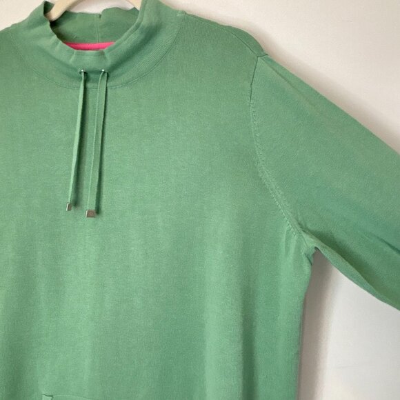 Isaac Mizrahi Pullover Mock Neck Sweater Tunic Kangaroo Pocket Size XL *D20 - Picture 3 of 16